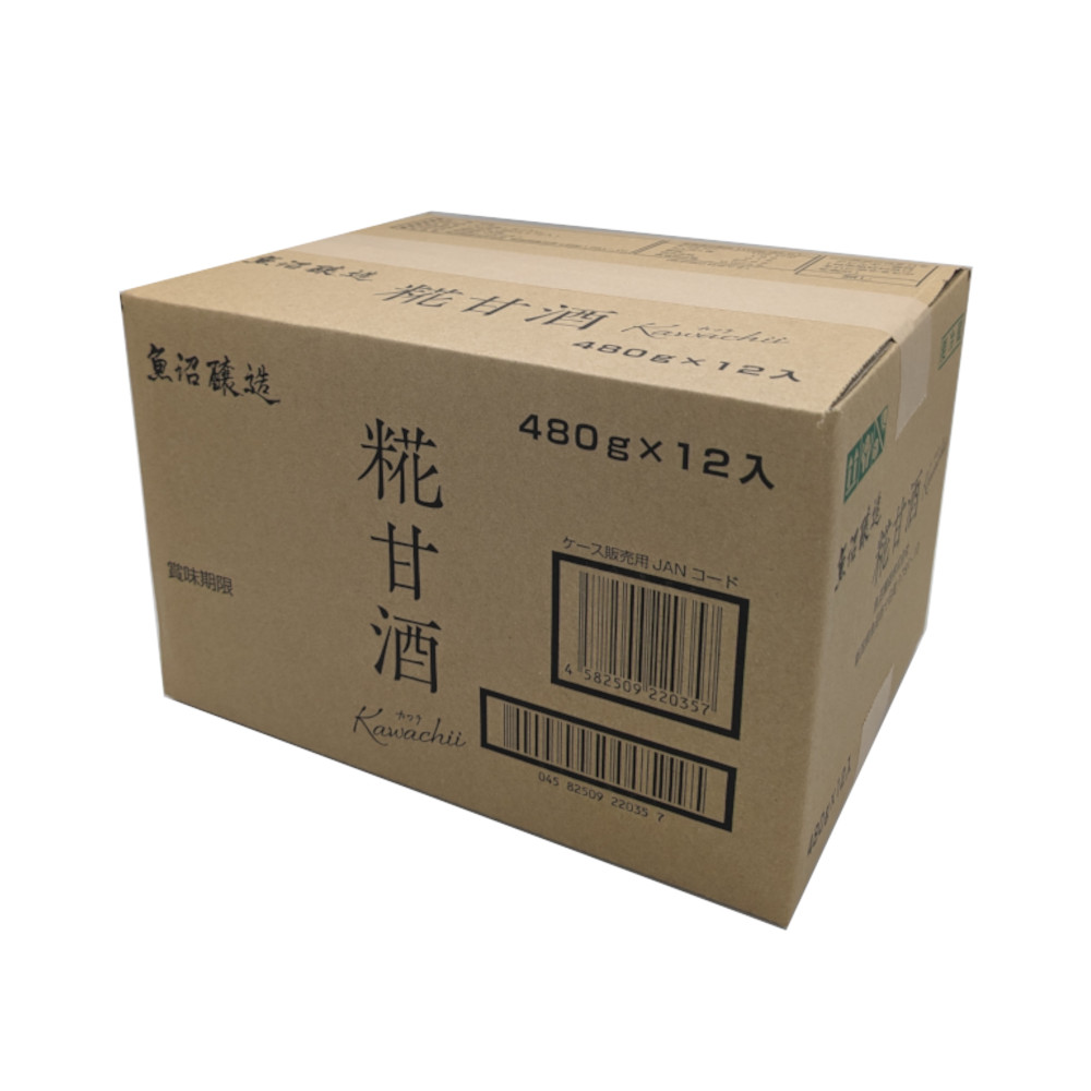 魚沼産コシヒカリ使用　カワチ糀甘酒　480g　12本入り